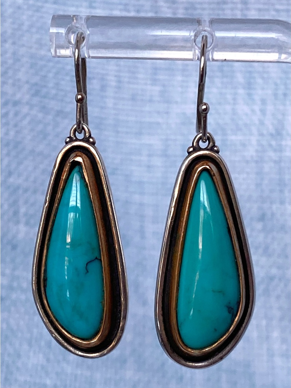 James Avery Puerto De Luna Dangle Earrings Blue & Silver